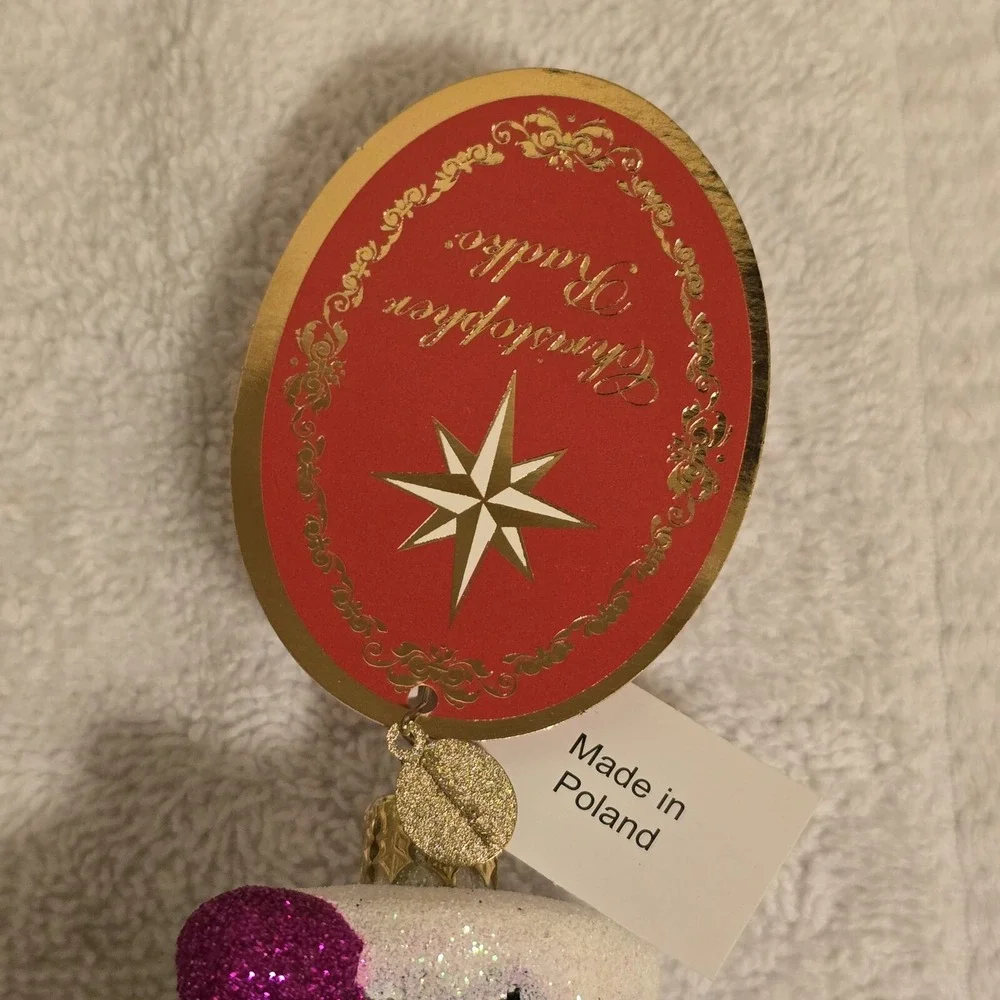 New Radko 1018873 Skating Snowman Couple Our‎ First Christmas Ornament